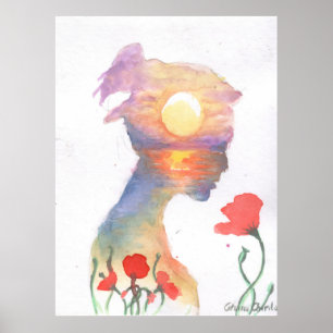 Poster Sonhando com um pôr do sol