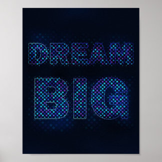 Poster Sonhe Grande – Citação Motivacional Inspiradora