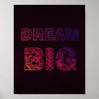 Poster Sonhe Grande – Citação Motivacional Inspiradora