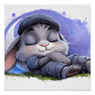 Póster Sonhe Grande, Pequeno Coelho – Arte de Parede do C