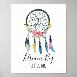 Poster Sonhe Grande Pequeno Sonhador Berçário Infantil