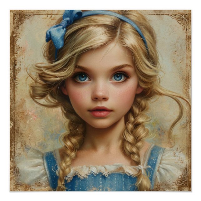 Póster Sonho Adormecido de Alice na Terra das Maravilhas: (Frente)