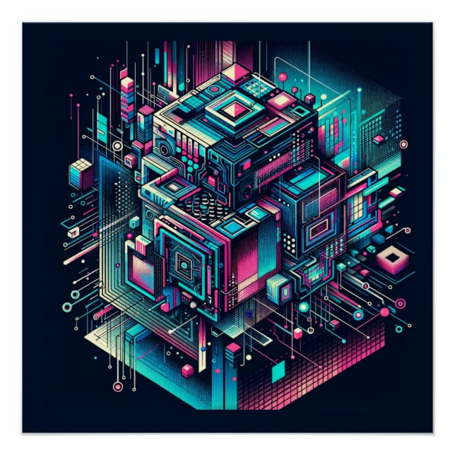 Póster Sonho Cibernético (Frente)