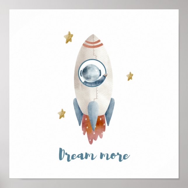 Poster Sonho com Espaço Mais Branco (Frente)
