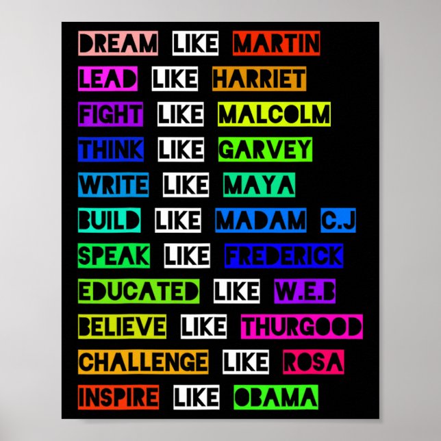 Poster Sonho Como Martin Lidera Como Harriet Women Black  (Frente)