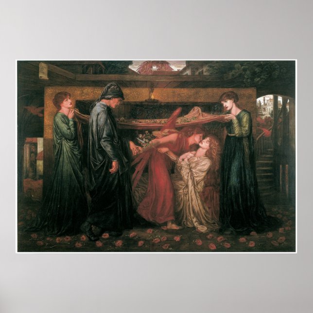 Poster Sonho de Dante no momento da morte de Beatrice (Frente)