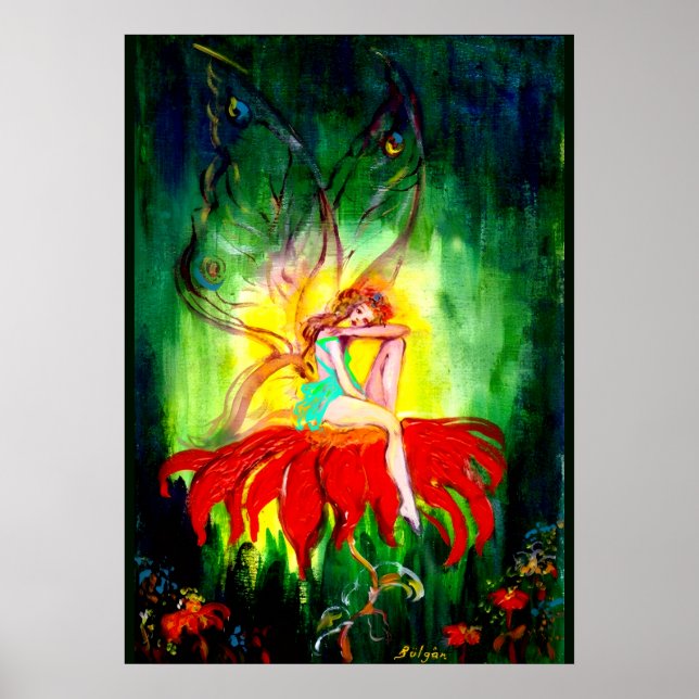 Poster SONHO DE FADA NA FLOR Fantasia (Frente)