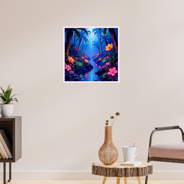 Poster Sonho de Floresta Fluvial Encantada (Sala de Estar 3)