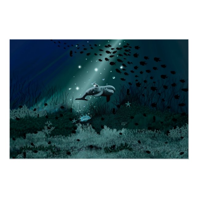 Póster Sonho de golfinho (Frente)