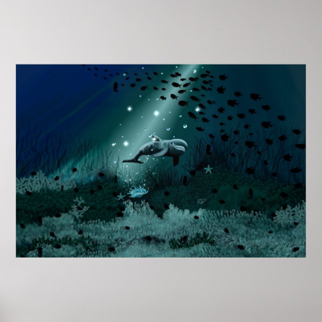 Poster Sonho de golfinho (Frente)