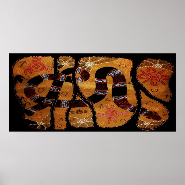 Póster Sonho de Serpente Arco-Íris (Frente)