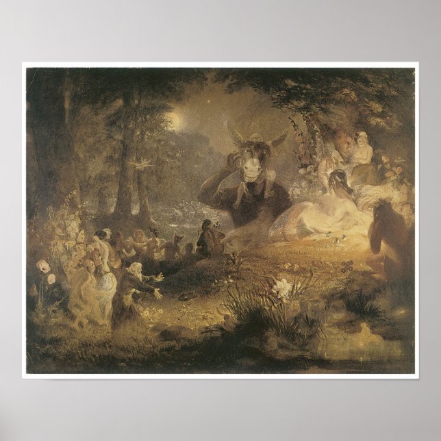 Póster Sonho de uma noite de verão, 1834 (Frente)