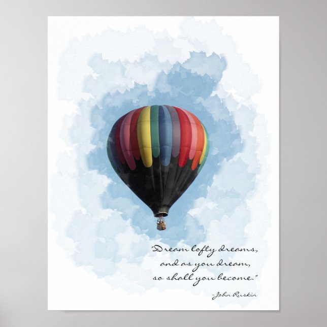 Póster Sonho do Balão de Ar Quente (Frente)