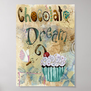 Poster Sonho do chocolate. 5X7