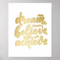 Sonho Dourado moderno acredita alcançar motivação