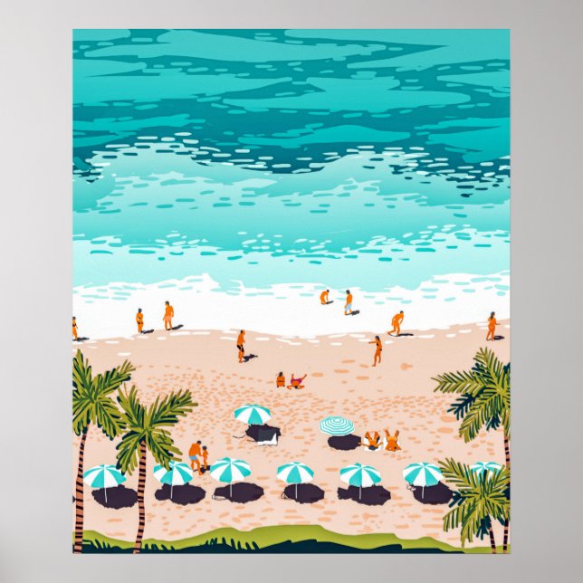 Poster Sonho em cores emprestadas do mar | Oceano (Frente)