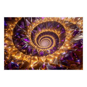 Póster Sonho Espiral do ouro