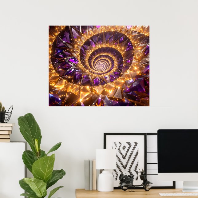Poster Sonho Espiral do ouro (Escritório em casa)