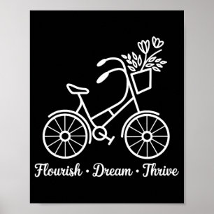 Poster Sonho Farto Bicicleta Floral 8647 Funny Anti