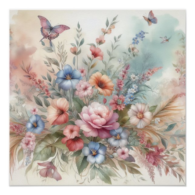 Póster Sonho Floral (Frente)