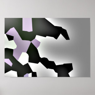 Póster "Sonho Fragmentado" Arte Abstrato digital
