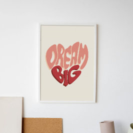 Poster Sonho Grande: Motivação Dizendo pelo Sucesso