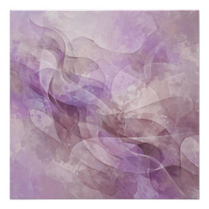 Póster Sonho Lavanda Redemoinho Lilás Mauve Lavanda