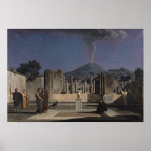 Poster Sonho nas ruínas de Pompeii, 1866