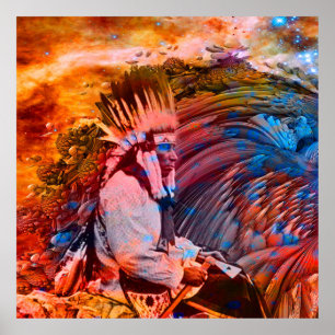 Póster Sonho Nativo Americano