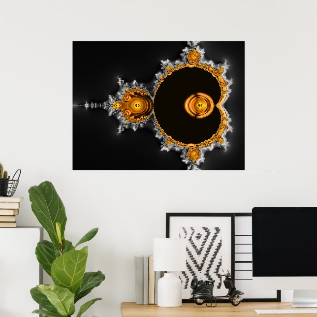 Poster Sonho ouro. O famoso conjunto de Mandelbrot do Che (Escritório em casa)
