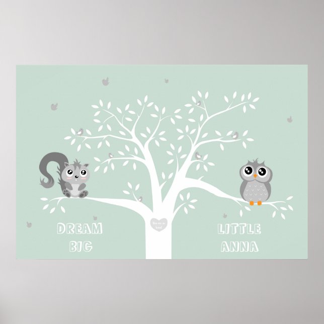 Poster Sonho personalizado animais grandes e bonitos (Frente)