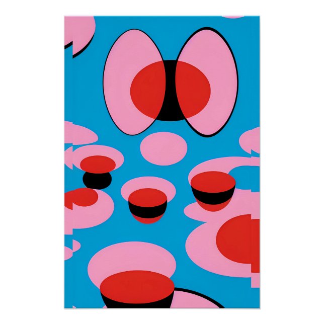 Póster Sonho Pop minimalista (Frente)