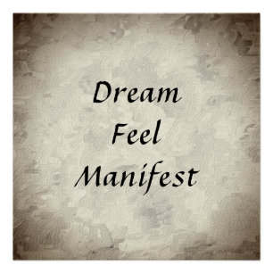 Póster Sonho, Sentimento, Manifesto