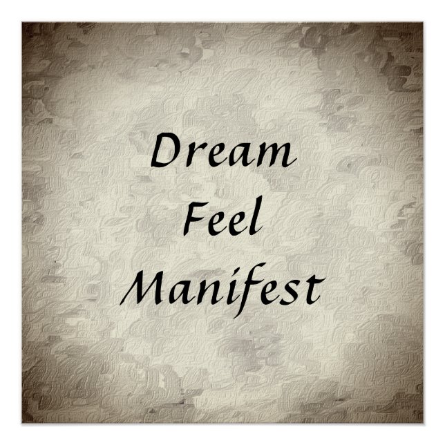Póster Sonho, Sentimento, Manifesto (Frente)