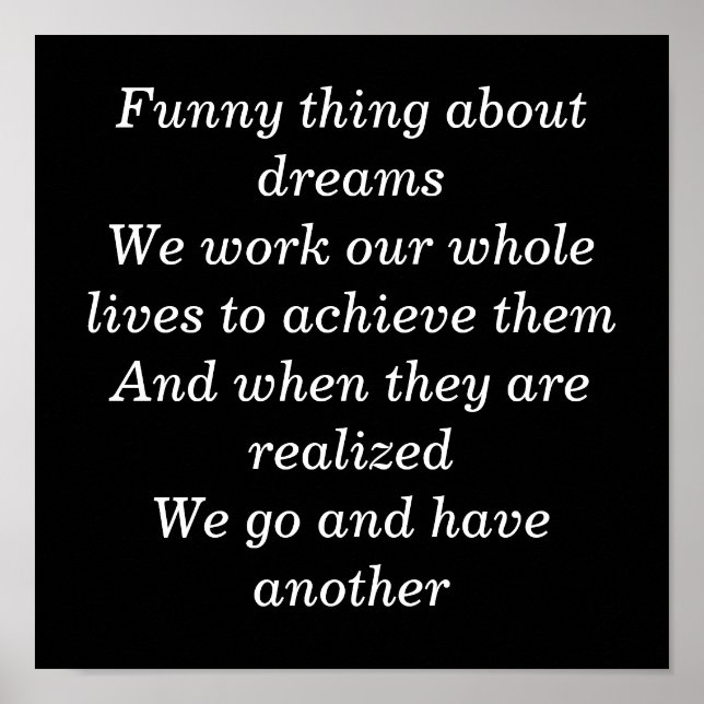 Poster Sonhos (Frente)