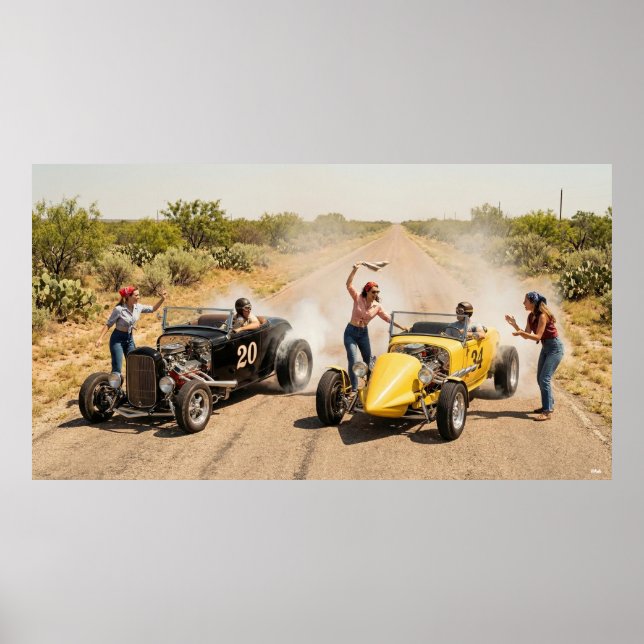 Poster Sonhos à Beira da Estrada dos Anos 60 e 70 (Frente)