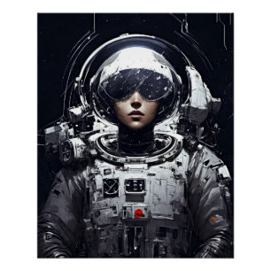 Póster Sonhos Cósmicos Garota de Ficção Científica Astron