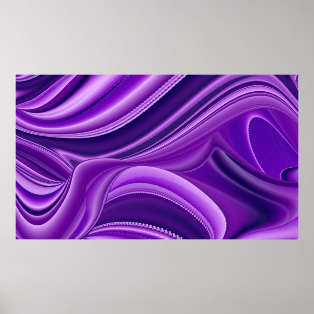 Poster Sonhos de Arco-Íris de Flor Roxo (Frente)
