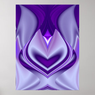 Poster Sonhos de Arco-Íris de Flor Roxo