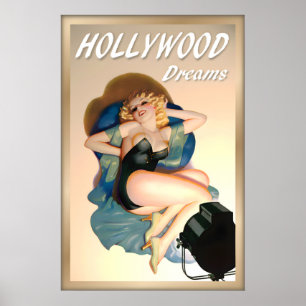 Poster Sonhos de HOLLYWOOD - Los Angeles Califórnia Pin U