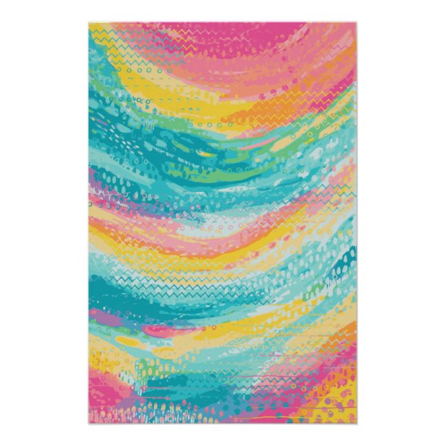 Póster Sonhos de Piscina tropical (Frente)