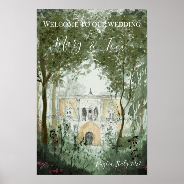 Poster Sonhos do Castelo de Sinais de Boas-Vindas do Casa (Frente)