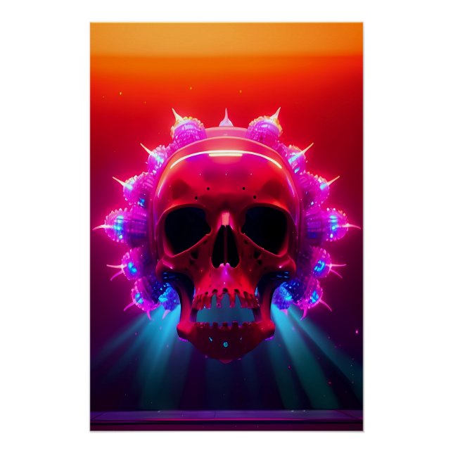 Póster Sonhos do Crânio Elétrico (Frente)