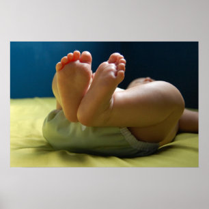Poster Sonhos dos pés do bebê