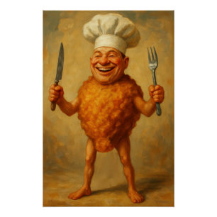 Póster “Sonhos Fritos” – Um Retrato Humorístico