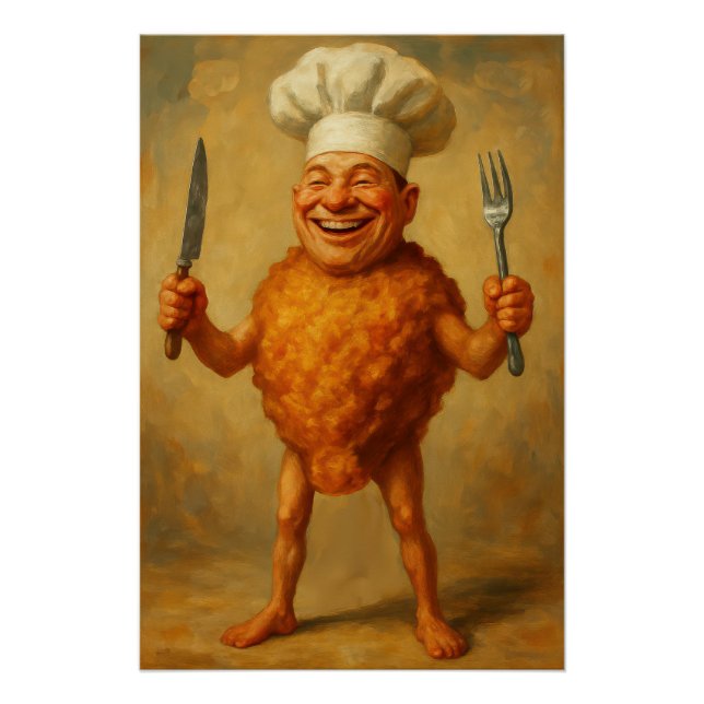 Póster “Sonhos Fritos” – Um Retrato Humorístico (Frente)