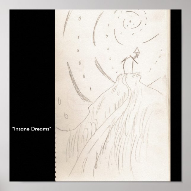 Póster "Sonhos Insanos" (Frente)