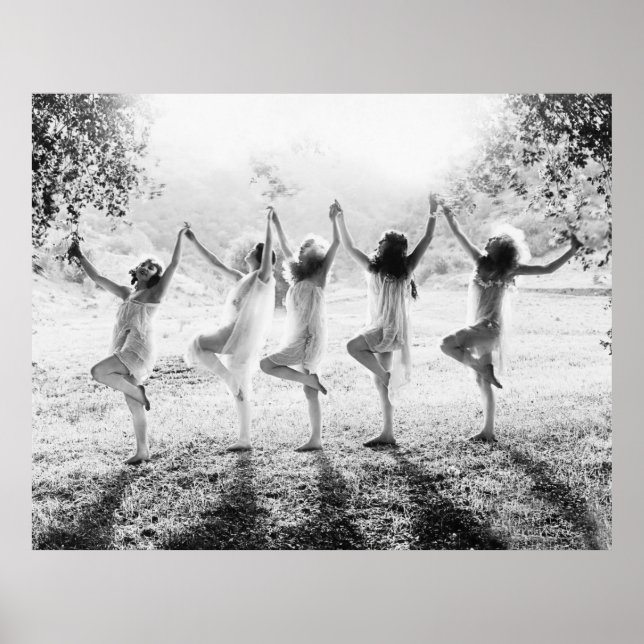 Poster SONHOS, mulher, pagã, espiritual, dança, vontade (Frente)