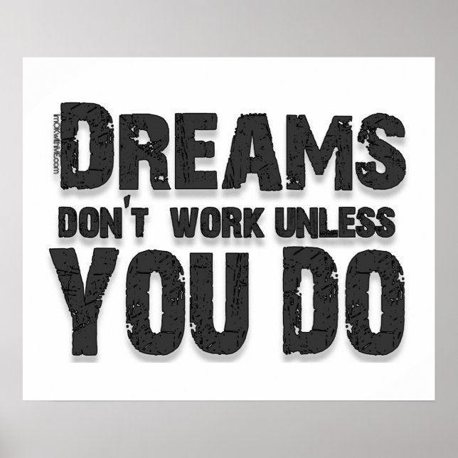 Póster Sonhos não funcionam (Frente)