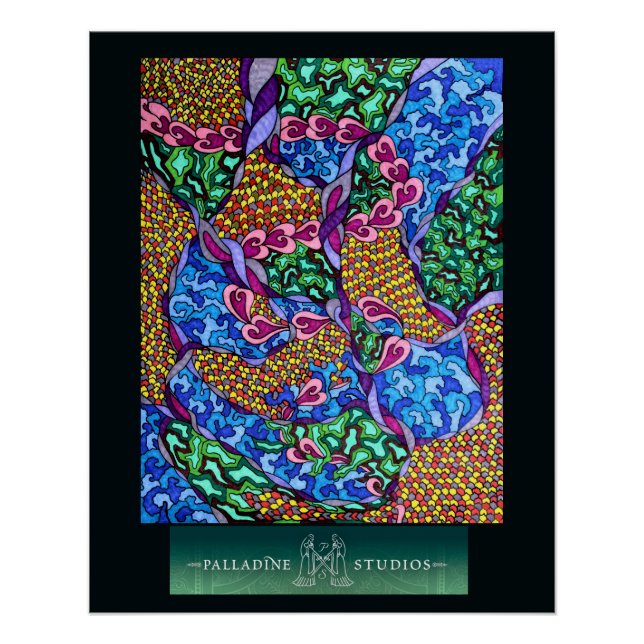 Póster "Sonhos Nunca Tocam a Terra" Poster brilhante (Frente)